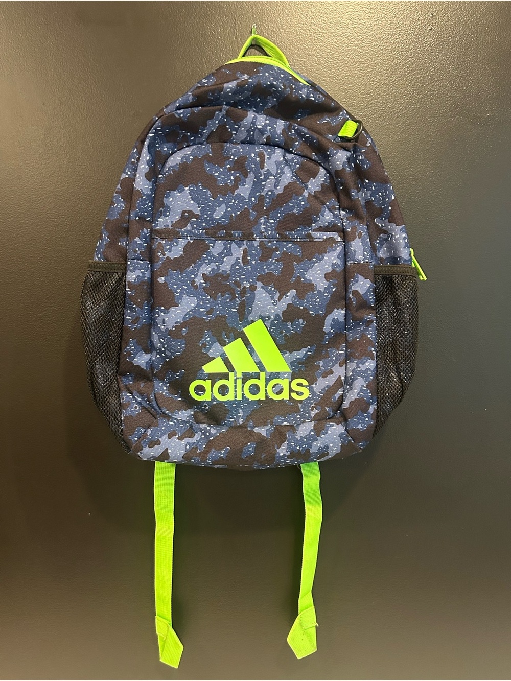 adidas Ready Backpack – Galaxy Camo Dark Blue & Lucid Lime